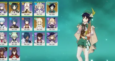 GENSHIN AR 46 - Keqing C1, Xiao & Venti