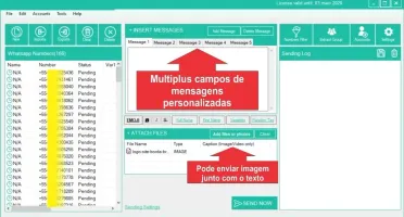 Bulk Sender Pró - Versão Celular - (Watsapp