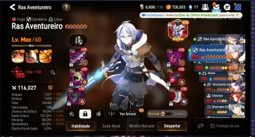 Conta Epic Seven com 6 ML 5* e Full Collab AESPA