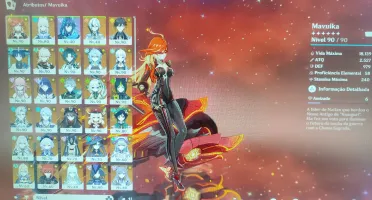 Conta Genshin Impact | Ar60 Zibai, Skirk,Mavuika, Arlecchino