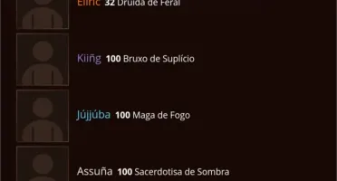 World of Warcraft- 8 level 100, 4 level 20 e 1 level 32