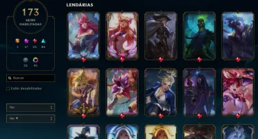 Venda Conta LoL com Skins Raras Prestígio