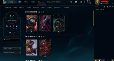 Conta lol Prata 3 -17 Skins e 40 campeões !