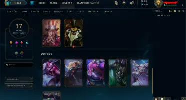 Conta lol Prata 3 -17 Skins e 40 campeões !