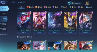 Conta de mobile legends super boa