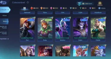 Conta de mobile legends super boa
