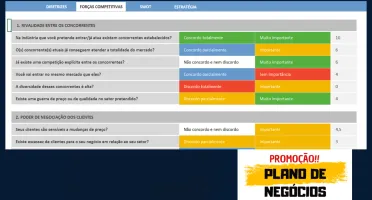 Planilha Plano de Negócios