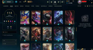 Conta Lol Full Champ | 114 Skins | Nvl 511 | Diamante 1