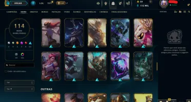 Conta Lol Full Champ | 114 Skins | Nvl 511 | Diamante 1