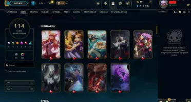 Conta Lol Full Champ | 114 Skins | Nvl 511 | Diamante 1