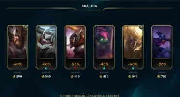 CONTA DE LOL UNRANKED C/ SKIN DA DIANA FOGOS DE ARTIFICIO