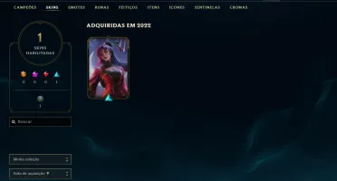 CONTA DE LOL UNRANKED C/ SKIN DA DIANA FOGOS DE ARTIFICIO