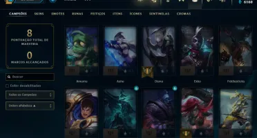 CONTA DE LOL UNRANKED C/ SKIN DA DIANA FOGOS DE ARTIFICIO