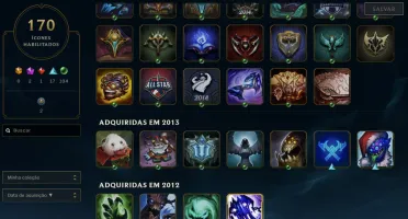 Conta League of Legends Full Acesso - 150 Champs e 96 Champs