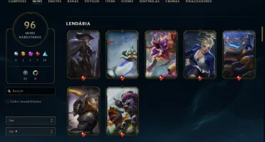 Conta League of Legends Full Acesso - 150 Champs e 96 Champs