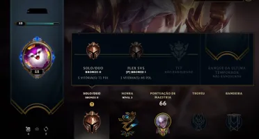 CONTA LOL PARA RUSH ELO