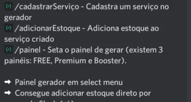 Bot Gerador em Slash [Source] - Entrega Automática