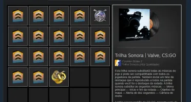 Conta Cs2 Prime - 9Mil horas + 7 Medalhas - lvl 22 steam