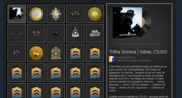 Conta Cs2 Prime - 9Mil horas + 7 Medalhas - lvl 22 steam