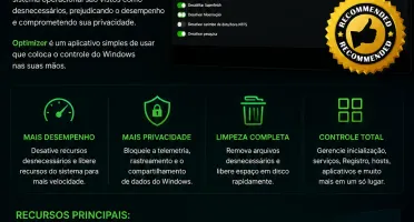 OPTIMIZER – Deixe seu Windows mais leve, rápido e seguro!