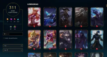 Conta D4(65%) 311 skins, All Champions