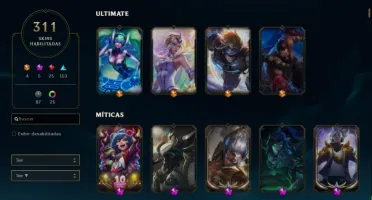 Conta D4(65%) 311 skins, All Champions