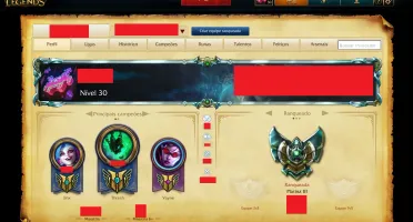 Conta League of legends platina 3 all champs