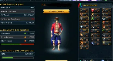 Conta RuneScape3/OLD 10 anos LVL 138 700M de XP