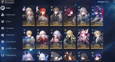 HONKAI STAR RAIL End Game Serv. Europeu Rank 70 - 25 5*