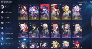 HONKAI STAR RAIL End Game Serv. Europeu Rank 70 - 25 5*