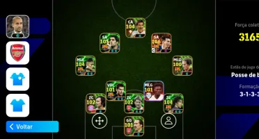 Conta efootball com Ney/Suarez do Trio msn + Messi 2015 106