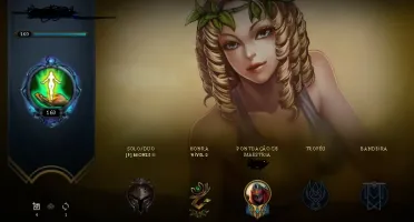 CONTA LEAGUE OF LEGENDS 96 SKINS BRONZE 2 ( PROVISORIO )