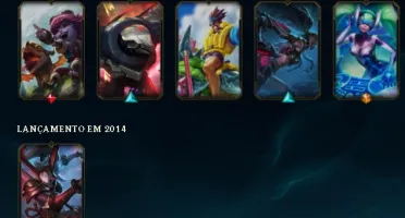 CONTA LEAGUE OF LEGENDS 96 SKINS BRONZE 2 ( PROVISORIO )