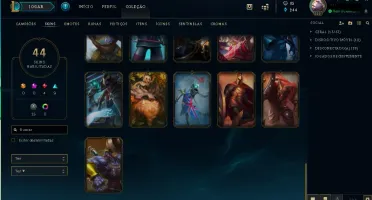 vendo conta gold 2/113 Campeões /44 skins / nivel 222