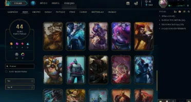 vendo conta gold 2/113 Campeões /44 skins / nivel 222