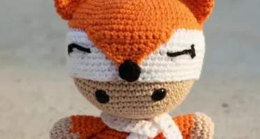 Bebê Raposa Amigurumi Artesanal Bebê Decoração Quarto