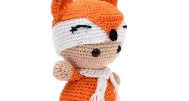 Bebê Raposa Amigurumi Artesanal Bebê Decoração Quarto