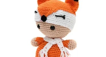 Bebê Raposa Amigurumi Artesanal Bebê Decoração Quarto