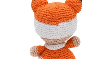 Bebê Raposa Amigurumi Artesanal Bebê Decoração Quarto
