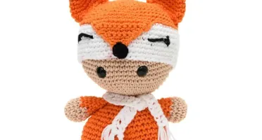 Bebê Raposa Amigurumi Artesanal Bebê Decoração Quarto