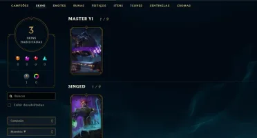 Conta de lol platina