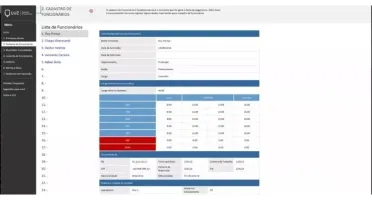 Planilha De Cadastro E Controle De Funcionários