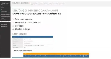 Planilha De Cadastro E Controle De Funcionários
