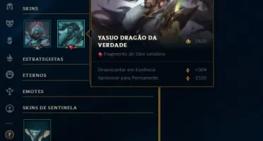 SMURF GOLD I SKIN YASUO DRAGÃO DA VERDADE