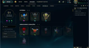 Conta Platina level 100. 407 skins !