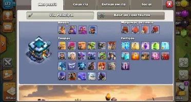 Clash Of Clans CV 13 Semi Full + Royale vinculada + Brawl