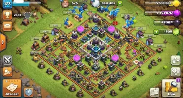 Clash Of Clans CV 13 Semi Full + Royale vinculada + Brawl