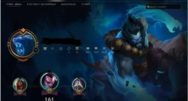 Conta Unranked; Level 30; 130 champs; Skins Ultimates.