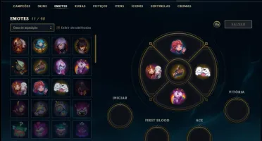 Conta ouro 4 com com 5 skins e 24 champs