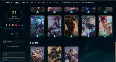 Ouro 2 com 60 Champs e 21 Skins ( MAIN ADC )